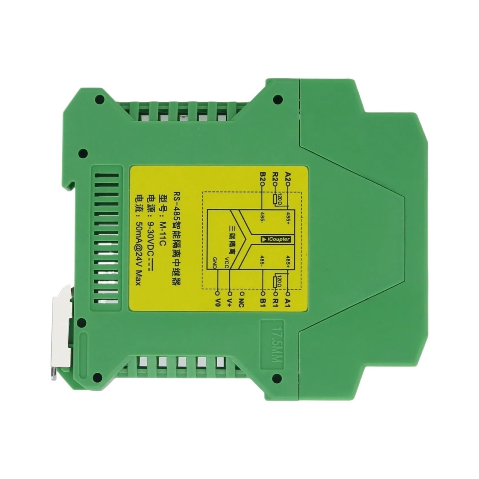 JFQOWCMP M-11C RS485 Repeater Module Industrial Rail RS-485 with 1.5KV Isolation for 9-30VDC