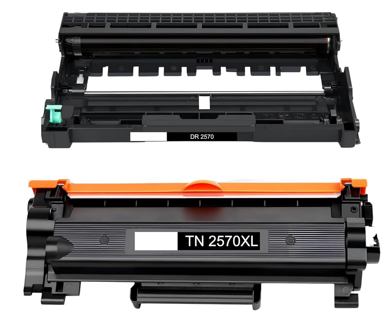 VERENA TN-2570XL + DR2570 Toner Cartridge and Drum Unit Combo Compatible for Brother Printers HL-L2400D, HL-L2440DW, HL-L2460DN, HL-L2460DW, DCP-L2605DW, DCP-L2640DW, DCP-L2680DW