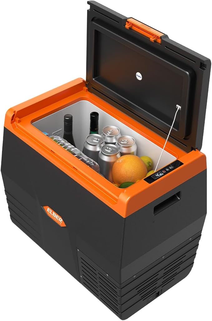 Geladeira Portátil Black Line 35 Litros Preta 12v 24v - Elber