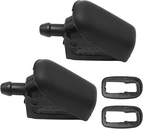 Miniatura 4 de Aynaxcol 2 boquillas de pulverización para limpiaparabrisas con 2 juntas 61667146377 limpiaparabrisas delantero, boquillas de pulverización de