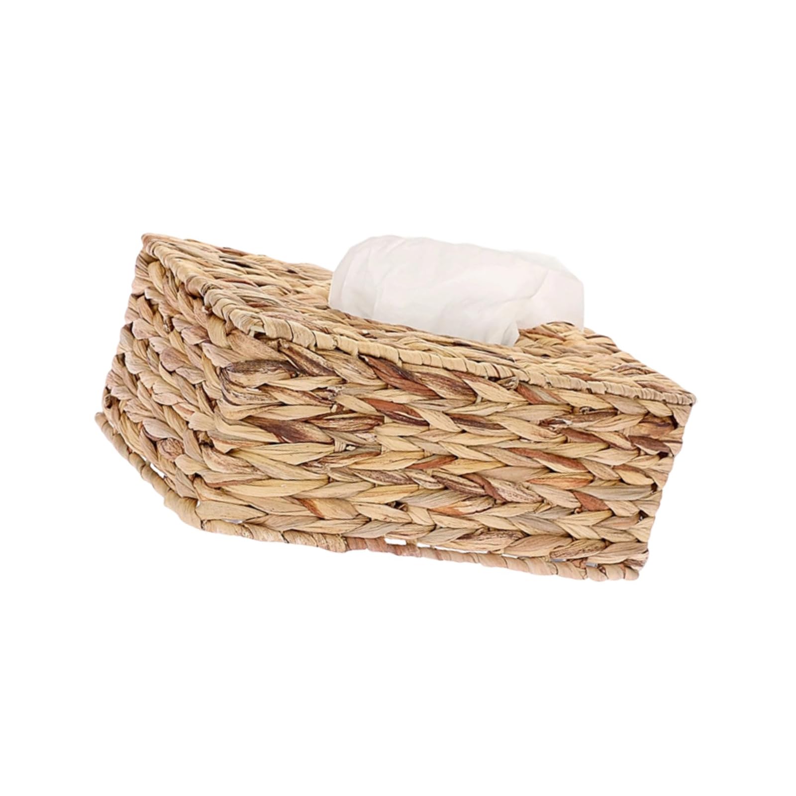 Stylish Woven Grass Tissue Cover Water Hyacinth for Living Room Organization Stylish Square Woven Grass Tissue Box