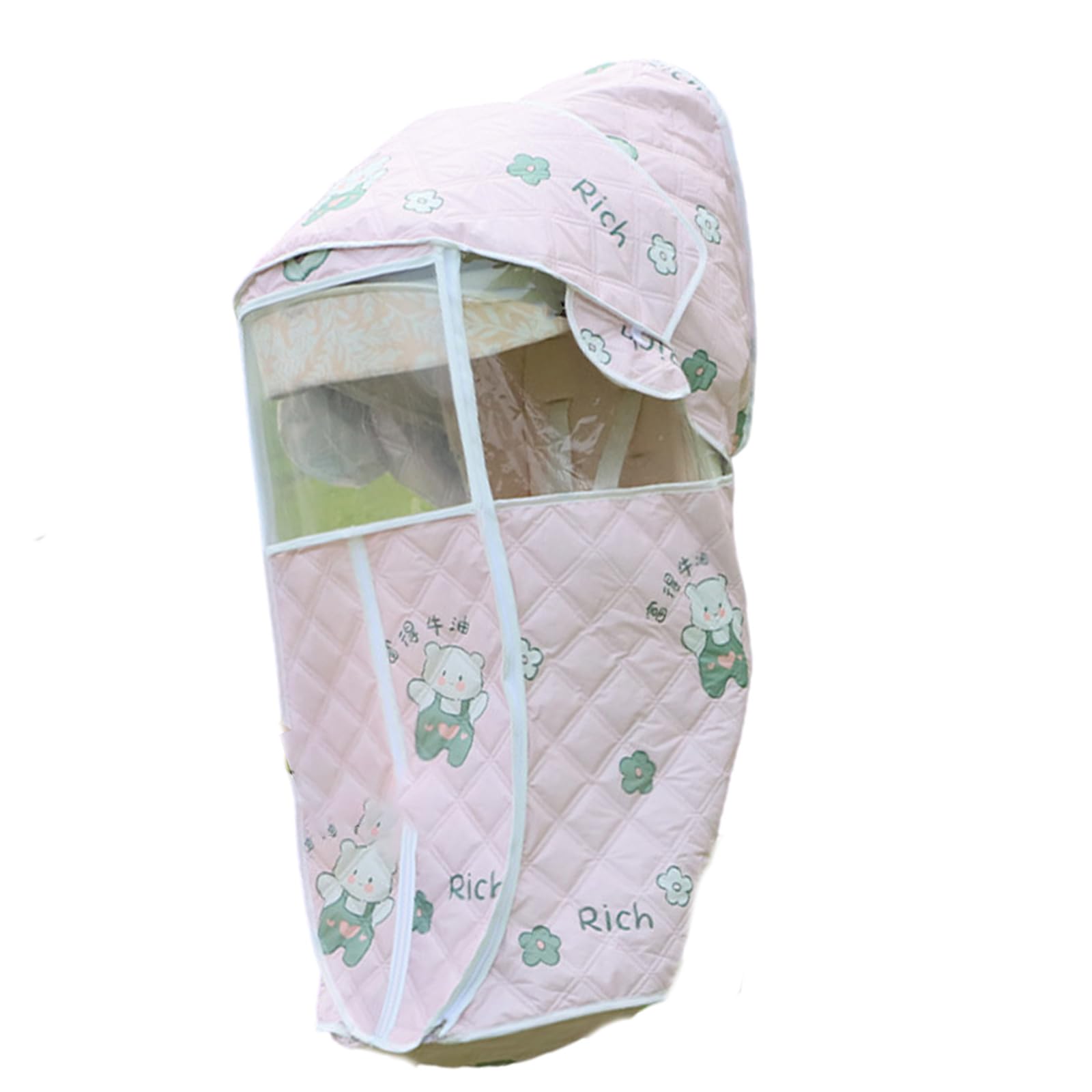 Funda protectora integral para cochecitos de bebé, funda protectora a prueba de polvo, protector resistente al viento para cochecitos de bebé, carrito de bebé, protector de cochecitos