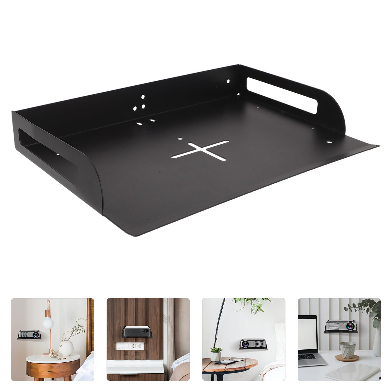 Staffa universale da parete per proiettore con modem e router, supporto da soffitto per Home Theater e sala riunioni, facile installazione e design durevole