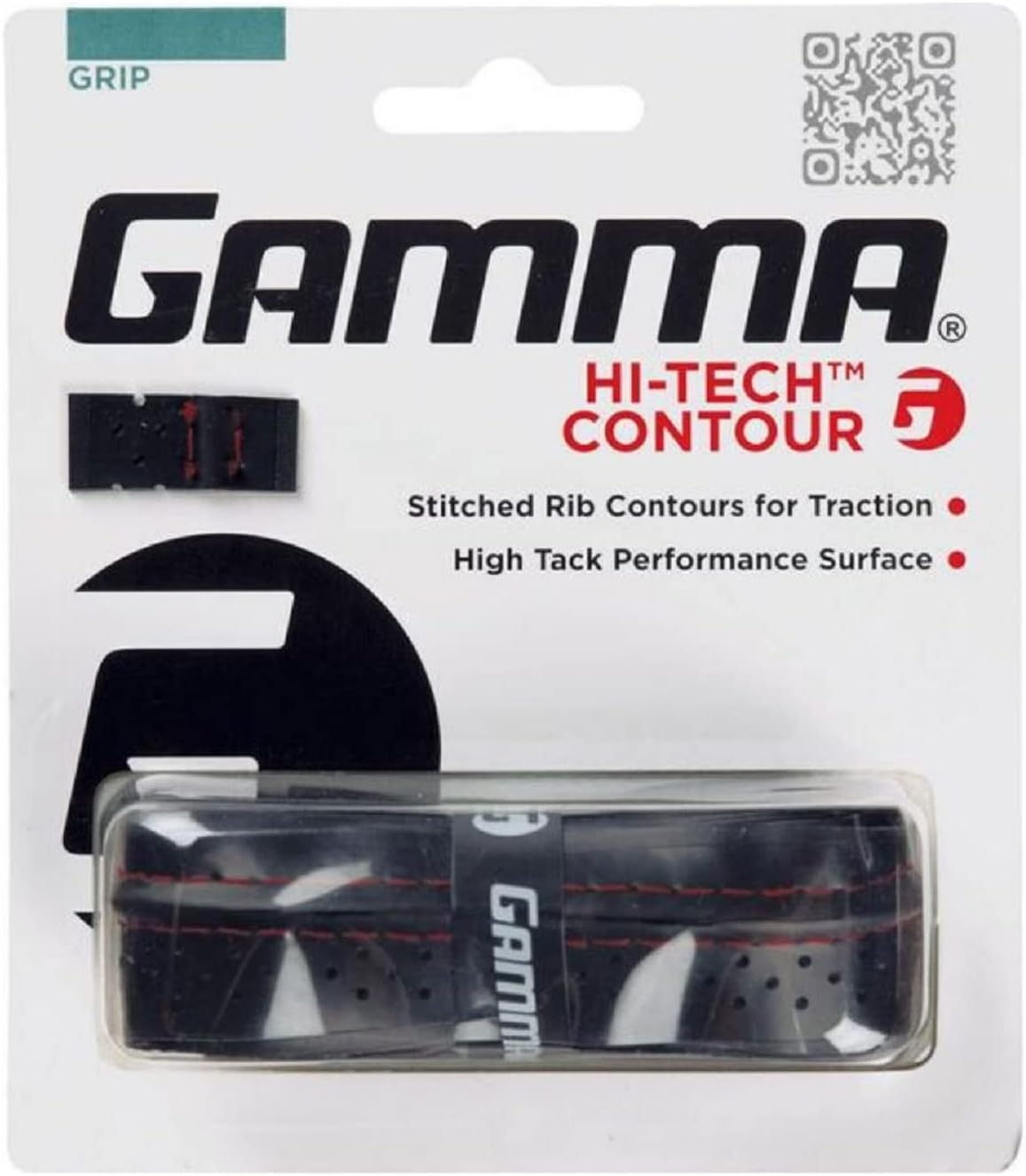 Gamma Hi-Tech Replacement Tennis Grip, High Traction Feel, Maximum Control, Durable Tennis Racquet Grip, Tacky Surface