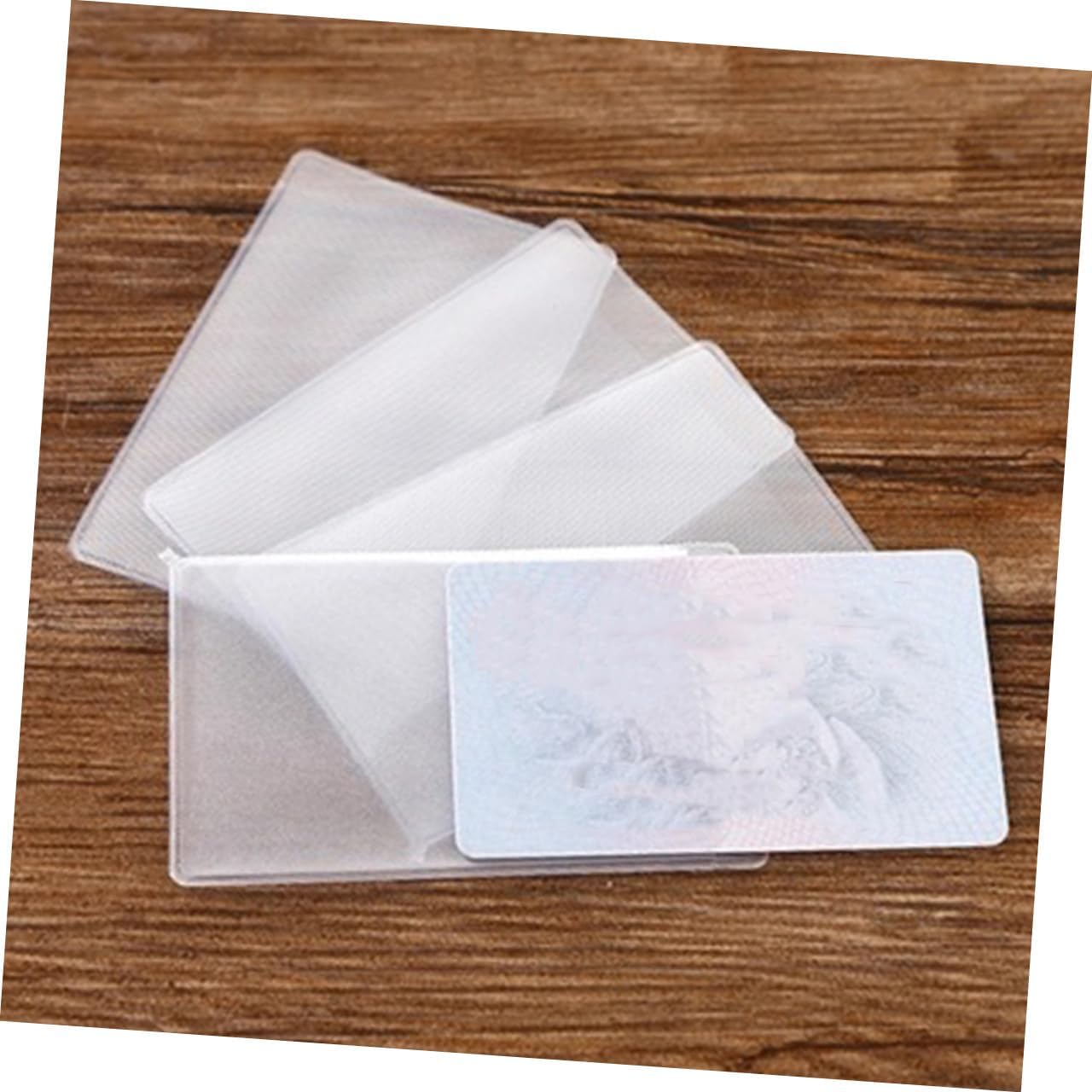 Card Holder 50Pcs PVC Matte Finish for Bank and Bus Cards