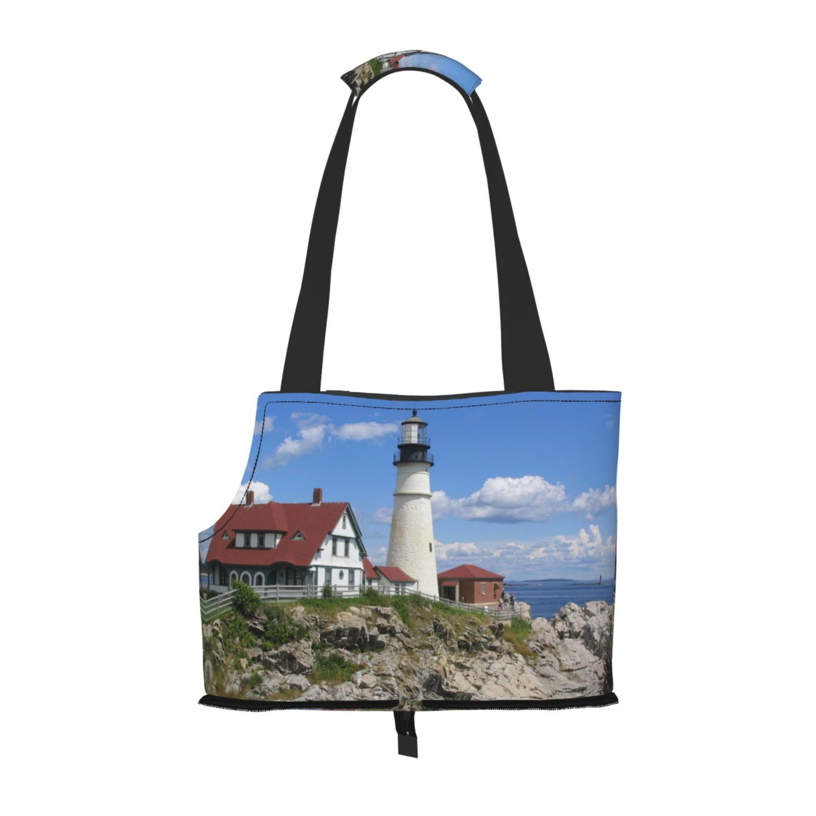 Sac pour chat et petit chien Lighthouse Backdrop pour vos sorties et trajets