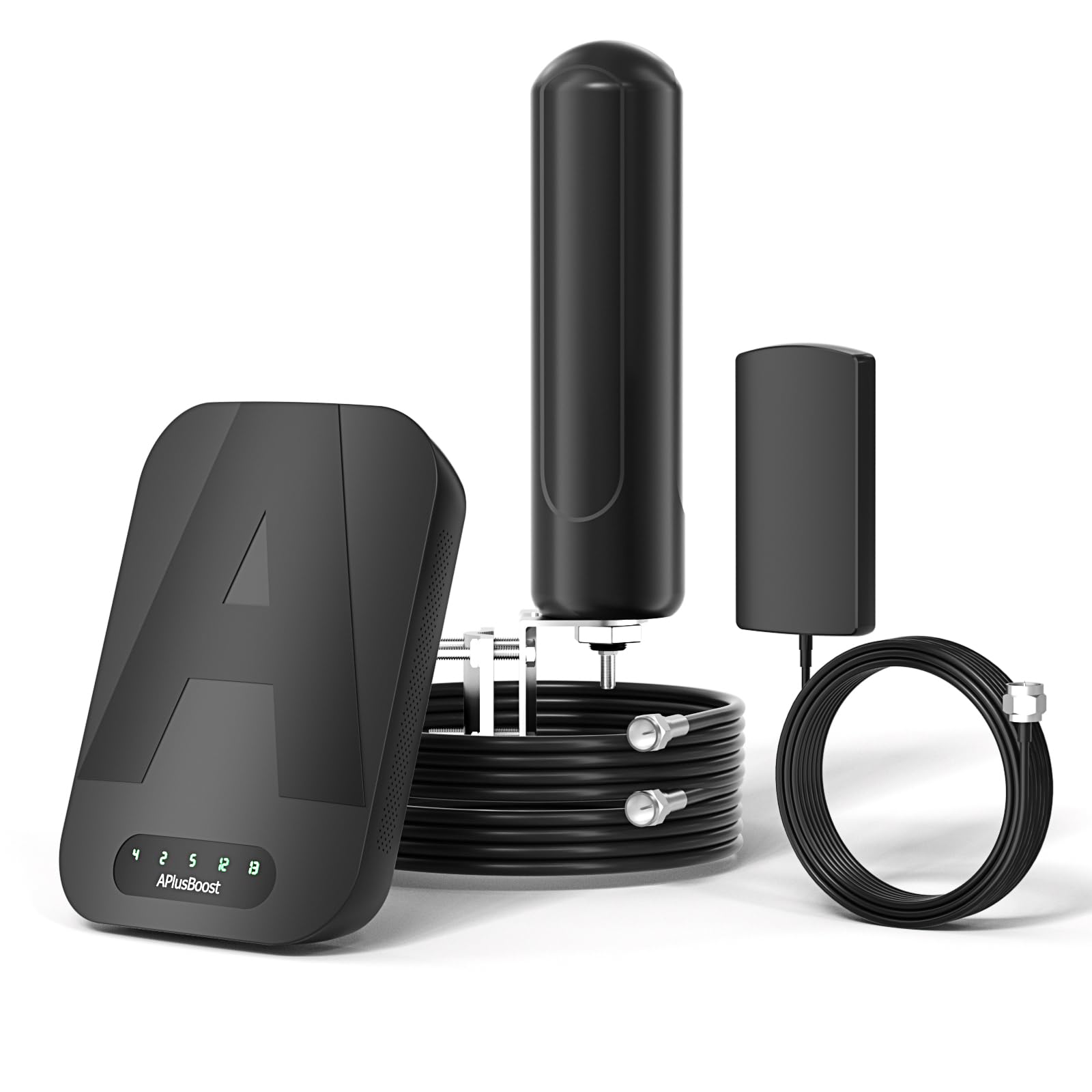 Cell Phone Booster for Truck RV Camper Amplifies 4G LTE for Verizon,AT&T, T-Mobile and All U.S. Carriers on Band 4/66/12/13/17/5/2/25,5G Compatible,FCC Approved RV Truck Cell Booster