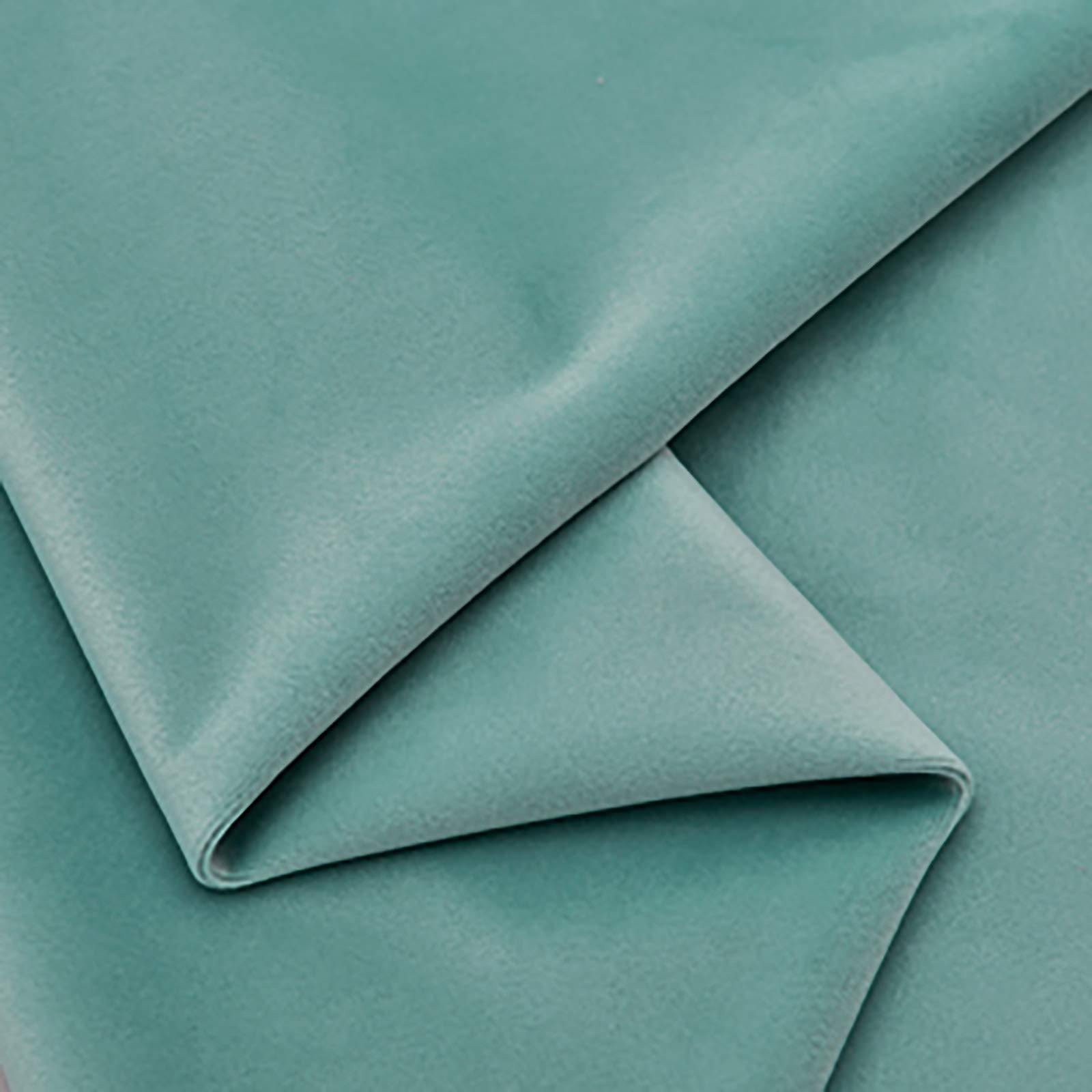 MUYUNXI Soft Velvet Fabric Upholstery Dressmaking Curtain Blind Cushion Craft Velour Material 146 Cm Wide Sold by The Meter(Color:Blue Green)