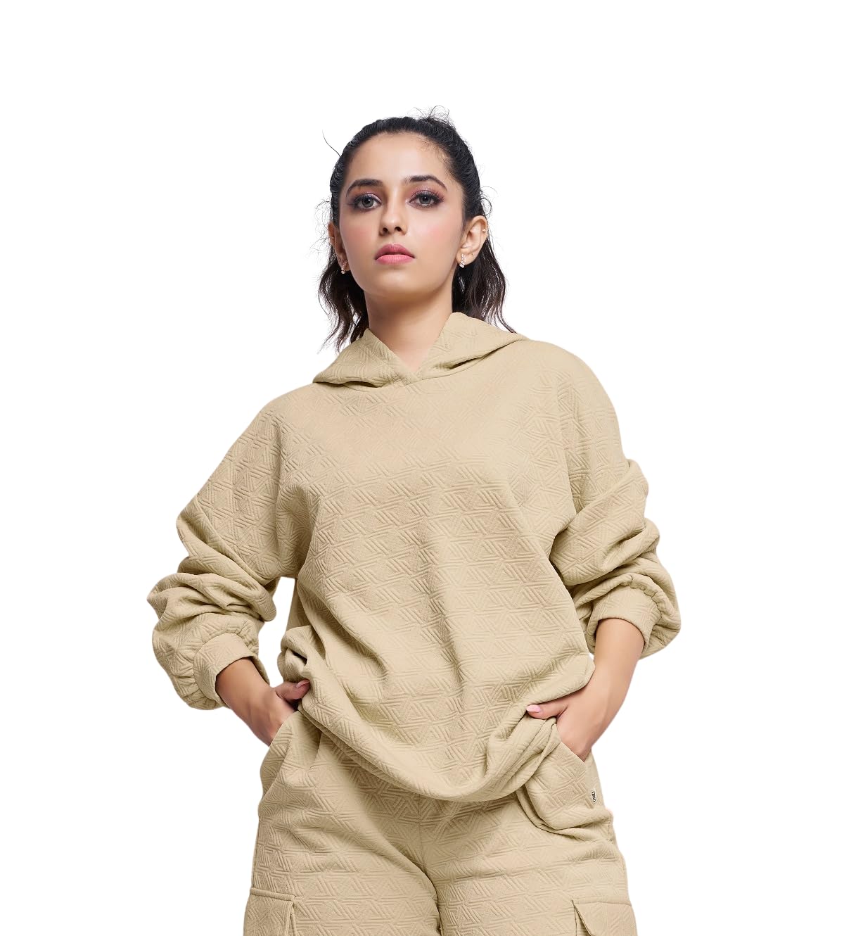 Co-ord Set for Women Stylish | Warm Hooded Hoodie & Pant Set | Winter Wear Womens Dress | Casual Travel & Loungewear Outfit