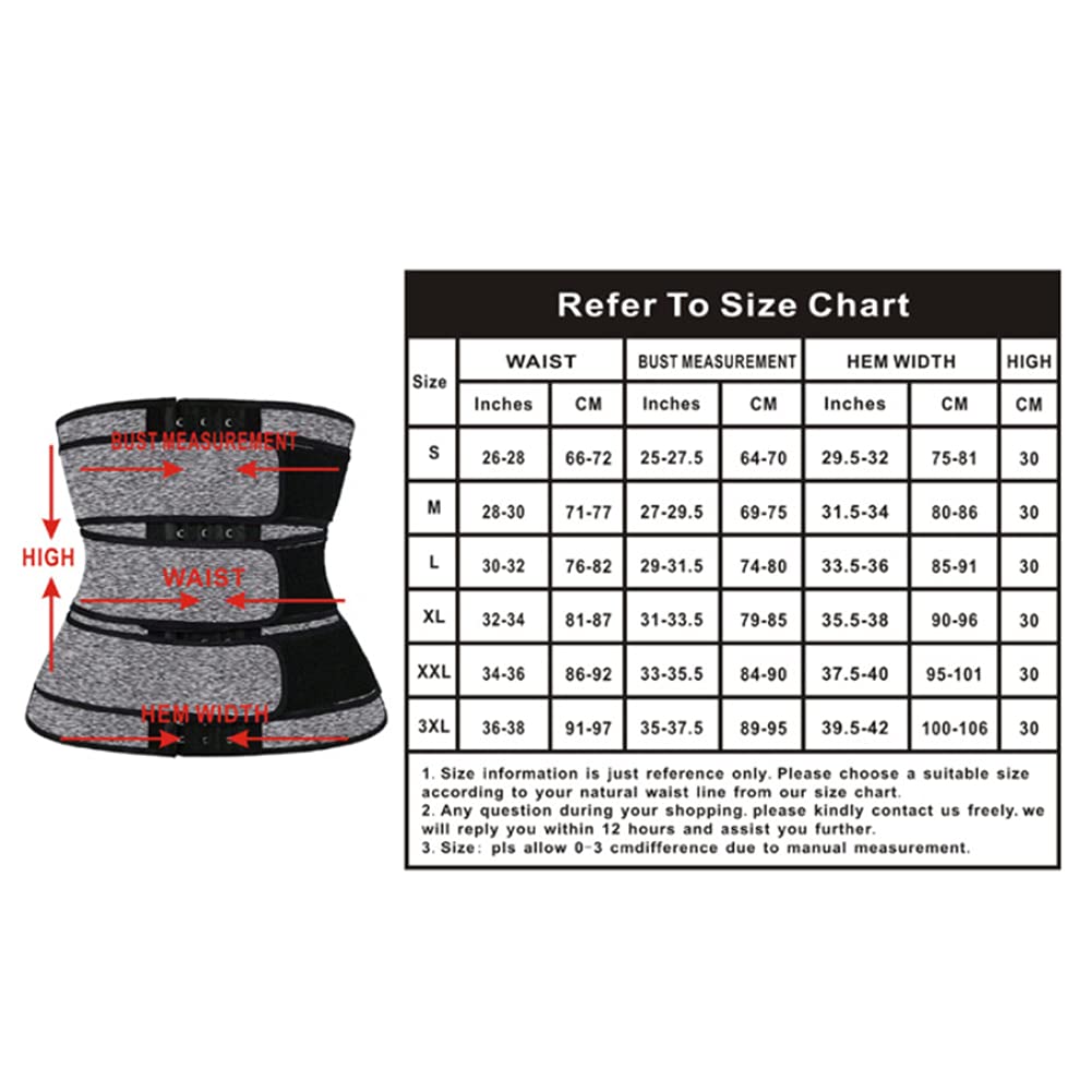 Herren Bauchweggürtel Fitnessgürtel Body Shaper Schwitzgürtel Taillenmieder Taillenformer Sports Waist Trainer Corset Mieder
