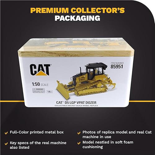 Miniatura 6 de Diecast Masters 1/50 CAT D5 LGP VPAT Bulldozer 85951