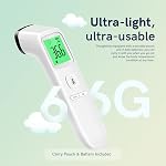 Viproud Forehead Thermometer for Adults, Kids & Babies, Accurate Results | 1s Fast Reading, 3-color backlight screen, 35 Memory Sets, Non-Contact, ℃/℉ Switchable, Silent Mode, Object/Room Mode