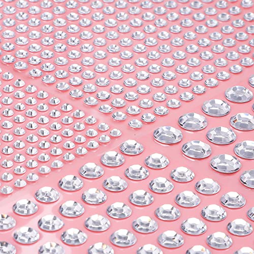 3108 Pcs Self Adhesive Rhinestone Stickers Assorted Sizes