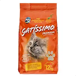 Areia Higiênica Sanitária Grão Fino Para Gatos 12kg Kets Gatissimo Perfumada Premium Natural Alfa Pet