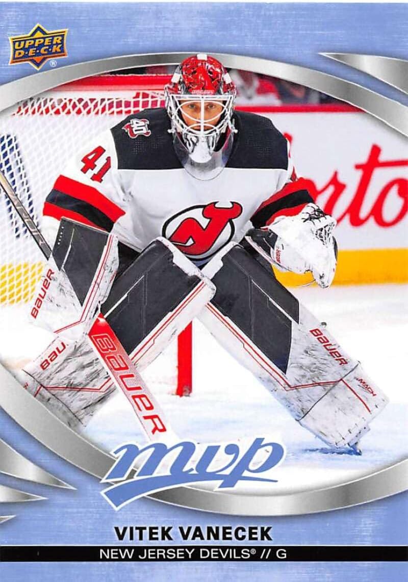 202324 Upper Deck MVP 72 Vitek Vanecek New Jersey Devils