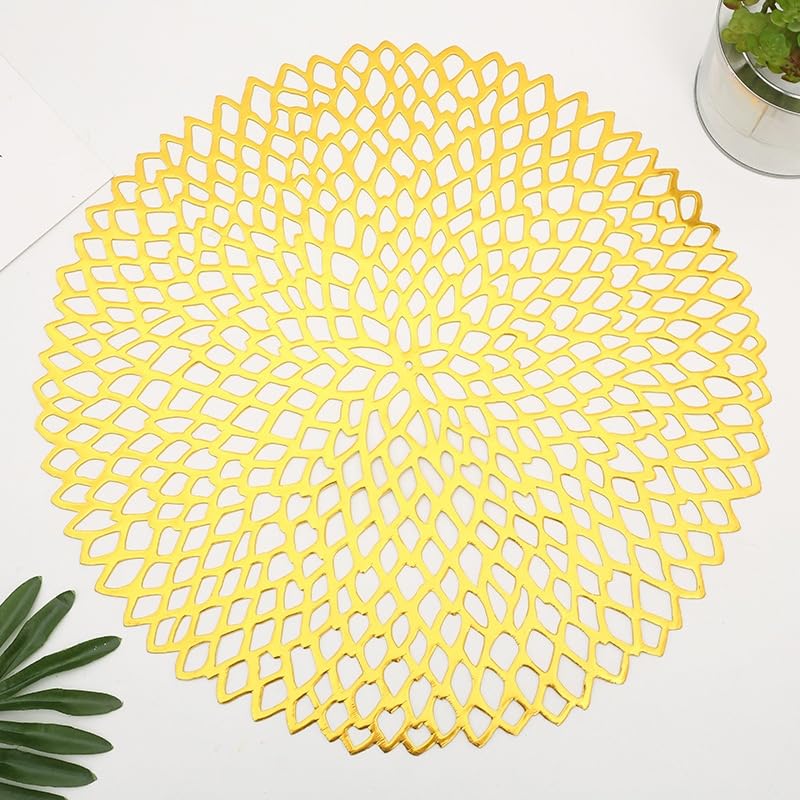 Sets de table lavables en PVC antidérapants imperméables tapis de salle à manger lot de 3 à 15