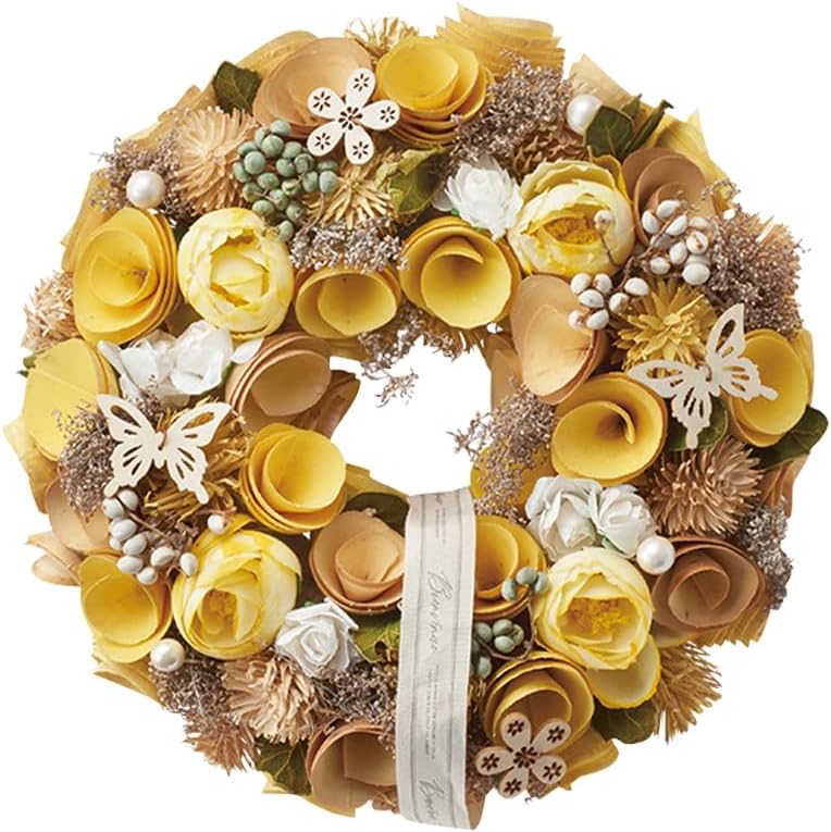 Greenhouse Natural Wreath M Lemon Blossom 5178-B