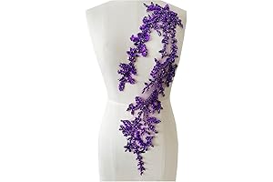 Handmade Purple Applique: Bling for Your Garments