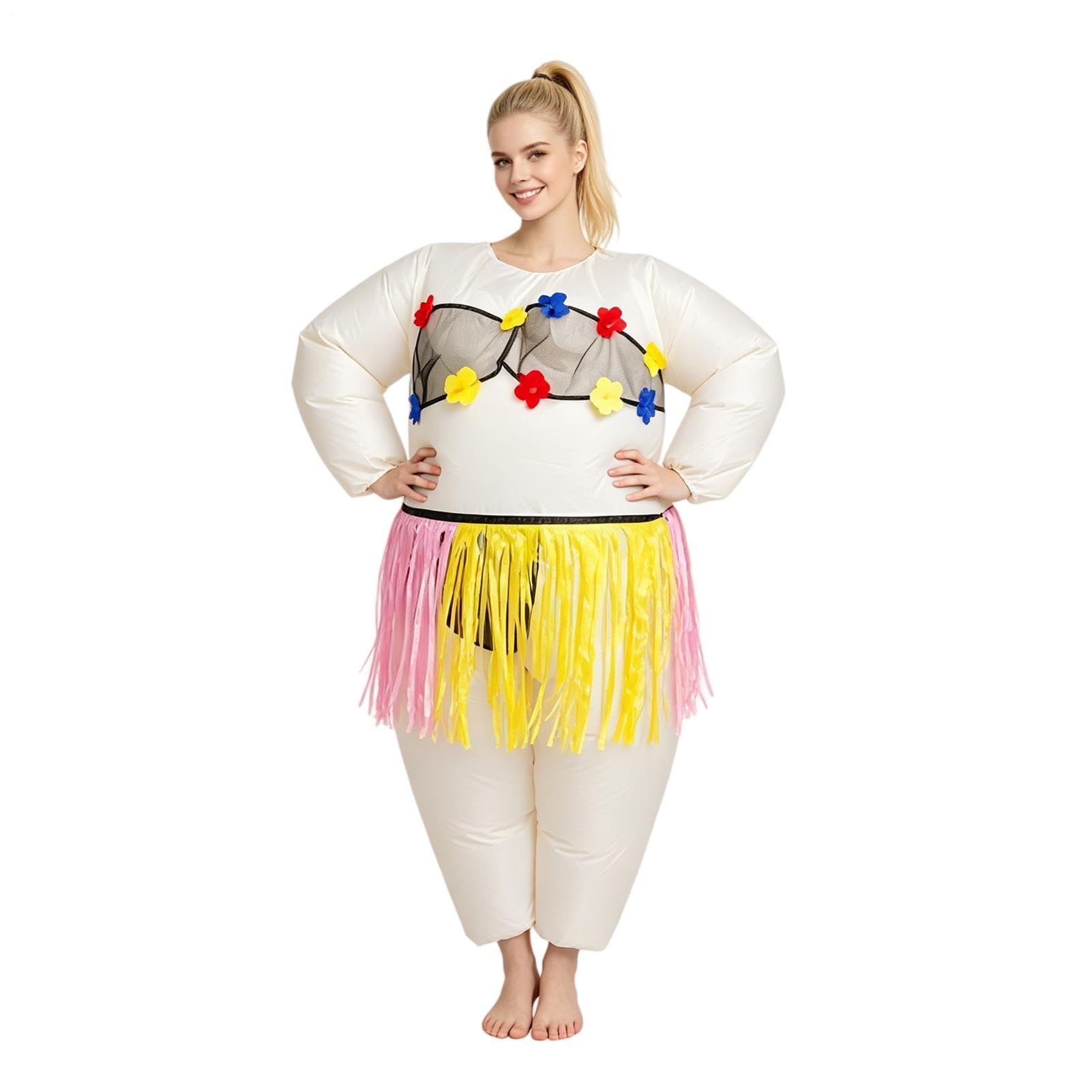 Aufblasbare Kostüme für Erwachsene Leichtes Hawaii-Outfit Verkleidungsset | Aufblasbares Cosplay Kostüm Für Feierlichkeiten, Halloween, Weihnachten, Partys, Zusammenkünfte,