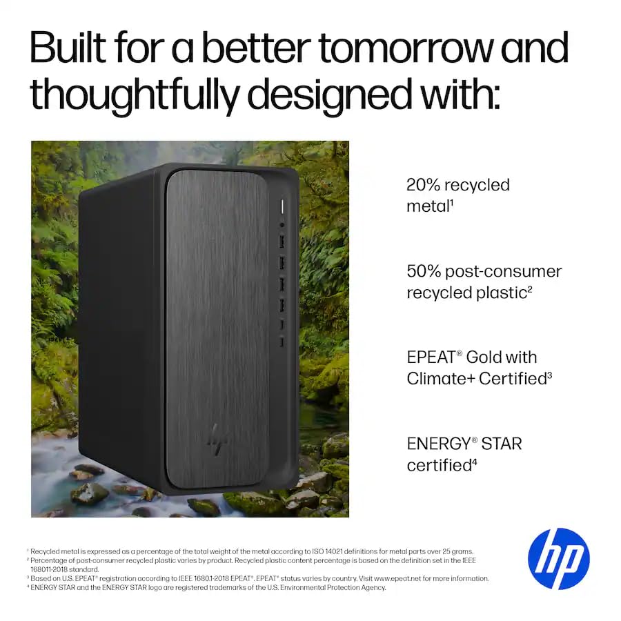HP Secure & Productive Business Tower Desktop, AMD 8-Core Ryzen 7(Beat Intel Core i9-11900K), 16GB DDR5 RAM, 1TB Storage(512GB SSD & 500GB HDD), HDMI + DP, RJ-45, USB-C, Windows 11 Pro - Image 6