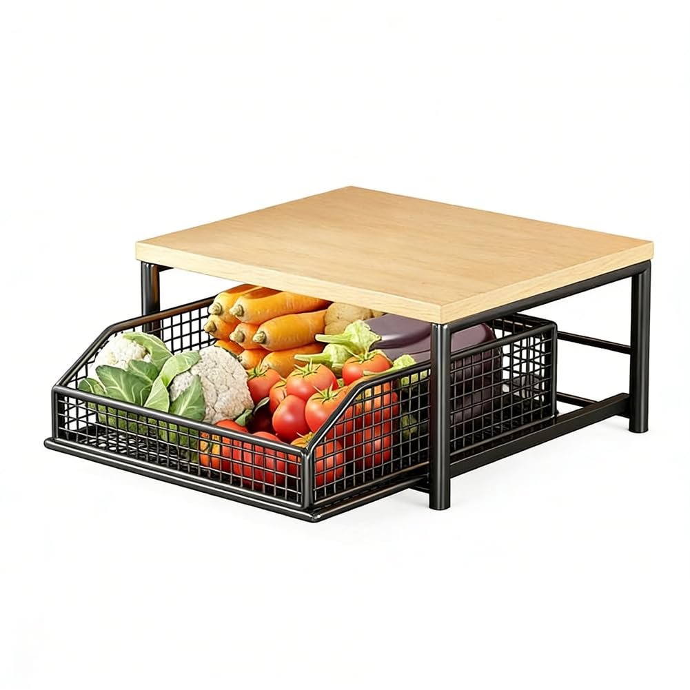 UDSKNV[KSL Kitchen Countertop Organizer - Multi-Functional Rack for Microwave, Spices, Coffee Maker and Printer