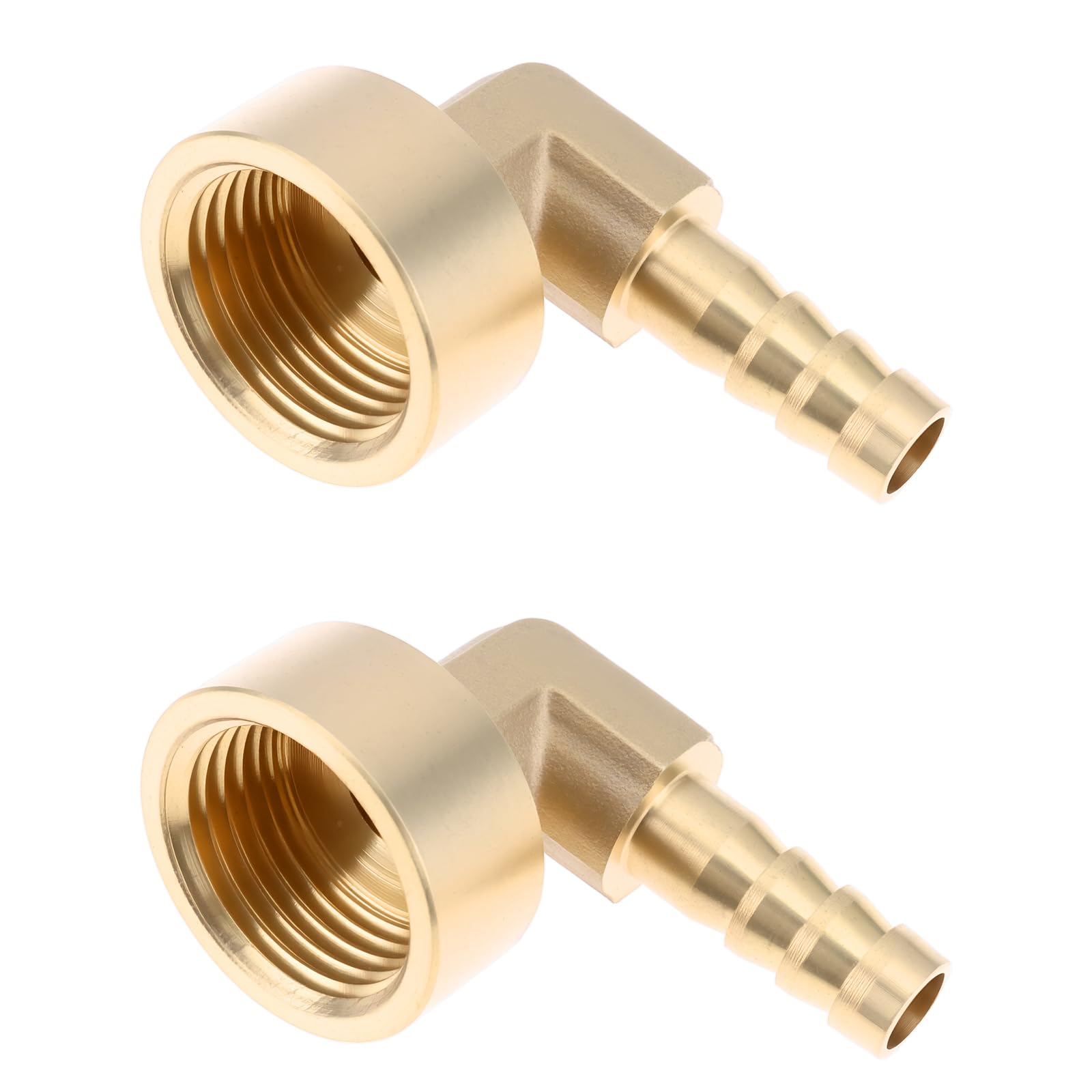 As Axis Spindleon Women's 2Pcs 1/2" Bsp To 8Mm Barb Brass Elbow Connectors For Pipe Tubes