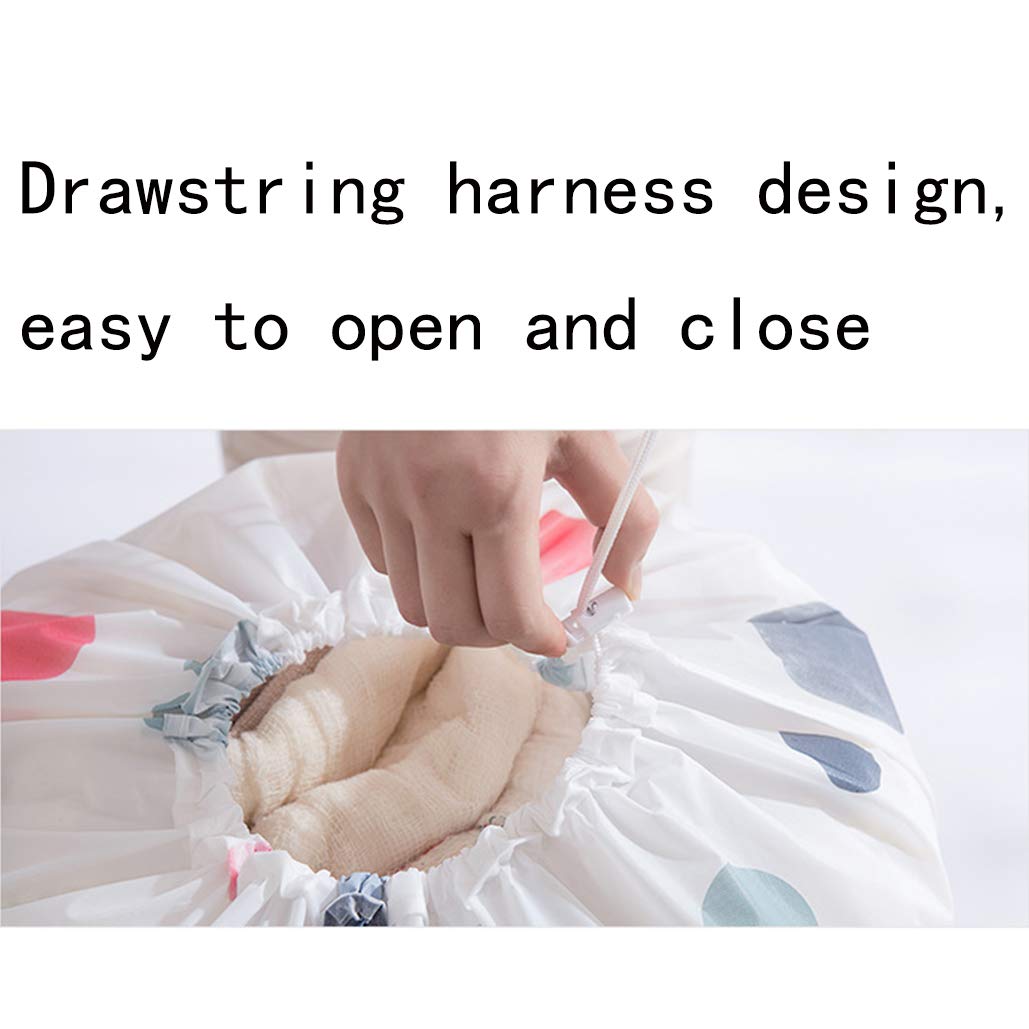 krueis Travel Clothing Storage Bag Laundry Bag Large Quilt Moisture-Proof Storage Bag (M,Geometry)