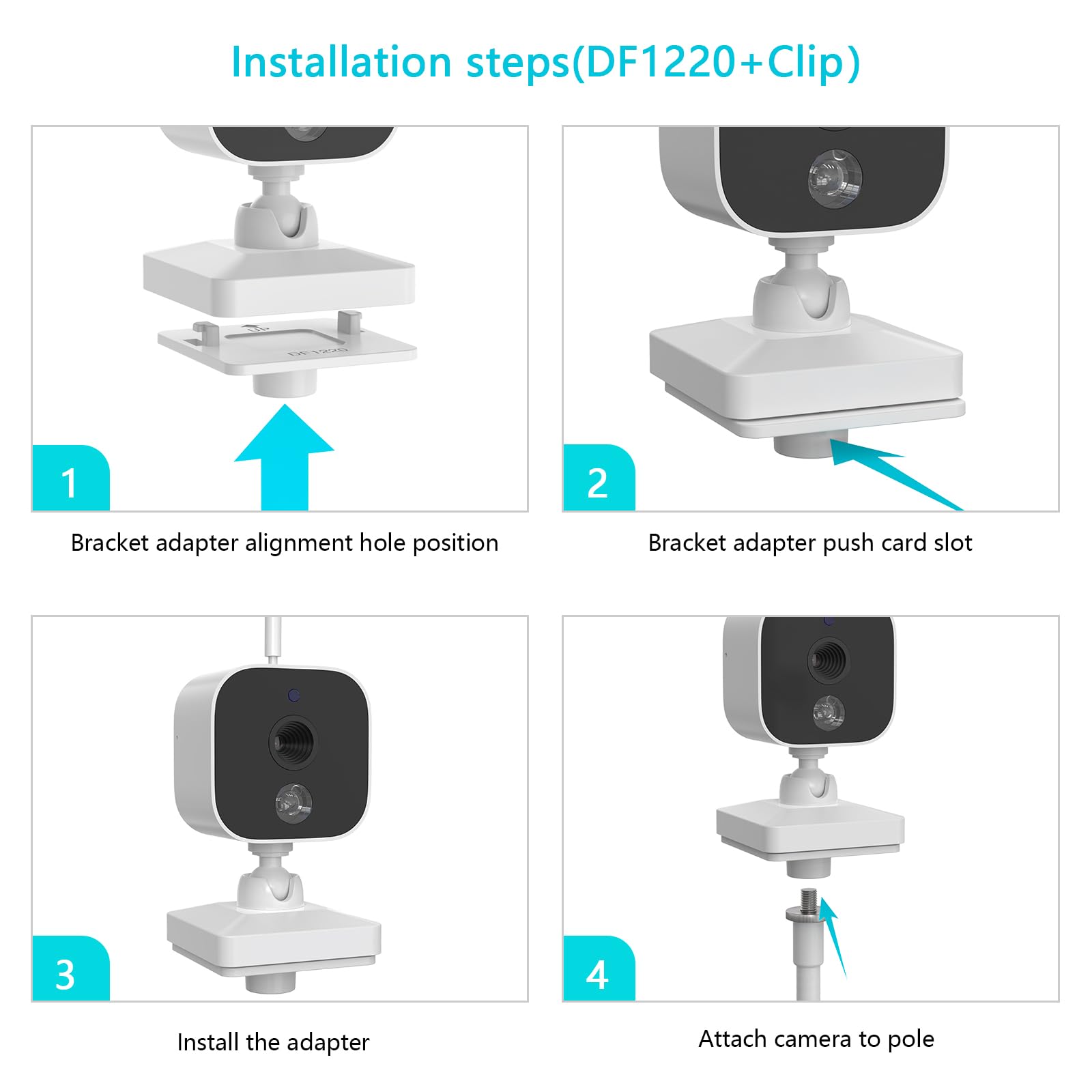 HOLACA Supporto a clip compatibile con GHB ABM700/SM50B, supporto baby monitor per 720P OBVHNUA 900ES1/900ES2
