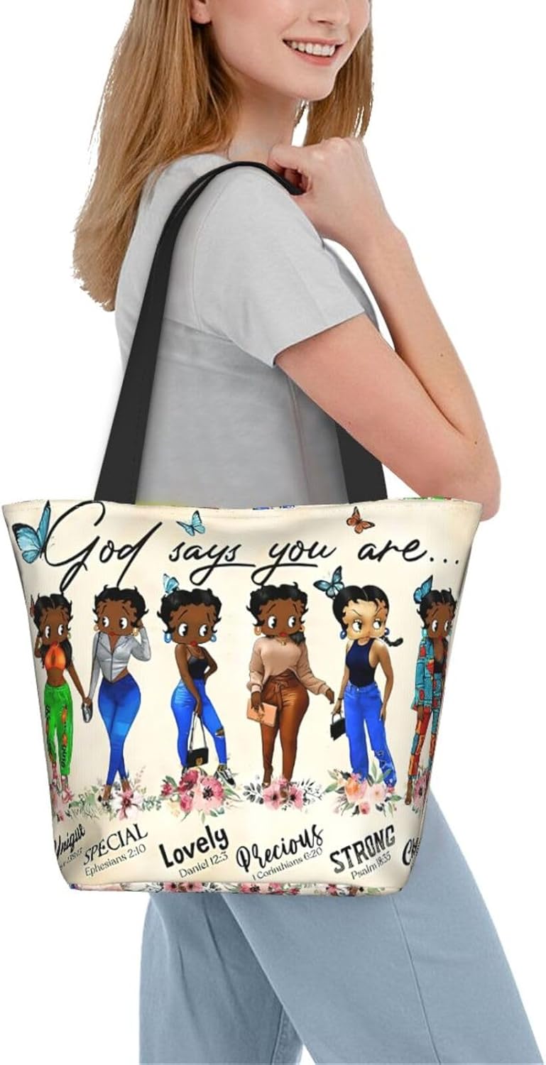 Tote Bag For Women African American Tote Bag Shoulder Handbag Black Queen Women Casual Shoulder Bag,Premium Quality - Image 9