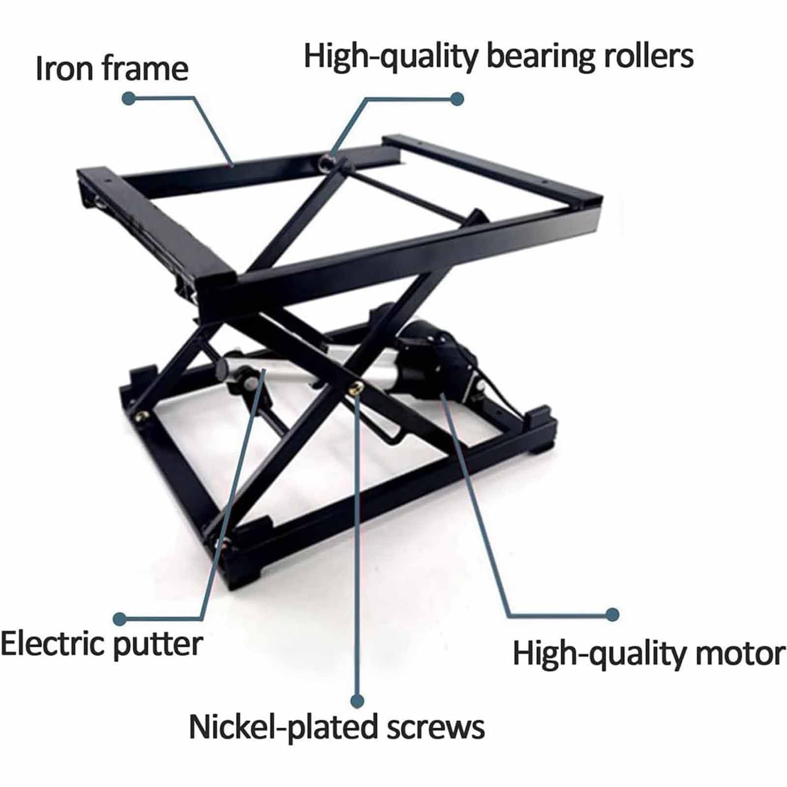Élévateur électrique de table basse, sans fil, télécommande sans fil, design à monter soi-même, pour salon et bureau à domicile, capacité de 50/100/150 kg, hauteur réglable rétractable