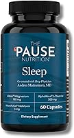 Vista 1 de The 'Pause Life Suplemento para dormir, mezcla nocturna sin hábito de magnesio, melatonina microactiva y L teanina, apoyo para dormir y relajación