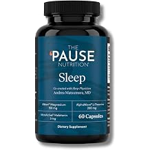 The 'Pause Life Sleep Supplement, Non Habit Forming Nighttime Blend of Magnesium, MicroActive Melatonin, &amp; L Theanine, Sleep &amp; Relaxation Support for Men &amp; Women, Gluten Free, 60 Capsules, 30 Servings