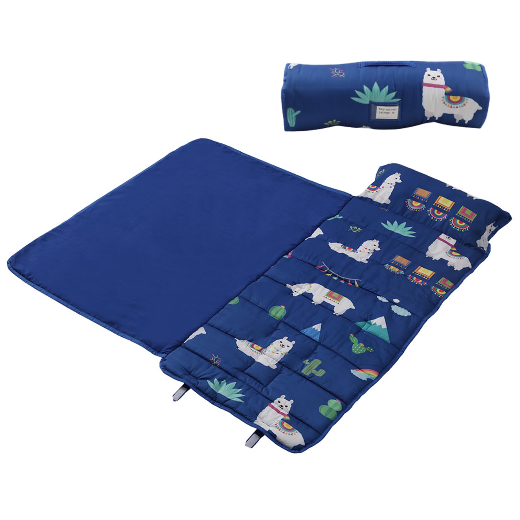 Faltbare Anti-Kick-Thermal-Schlafmatte mit Kissen und Decken 21x51 Tragbarer Kinderschlafsack