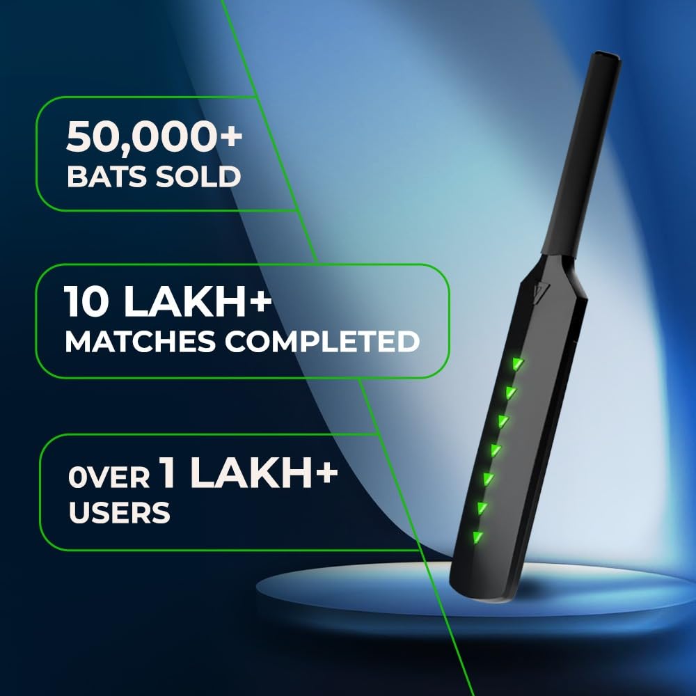 MetaShot Smart Cricket Bat Game with VIP Pass| Motion Sensor Cricket Bat for TV & Mobile | Indoor Cricket Gaming Controller | Multiplayer Cricket Game | Includes VIP Pass Game Upgrade — Amazon image 8