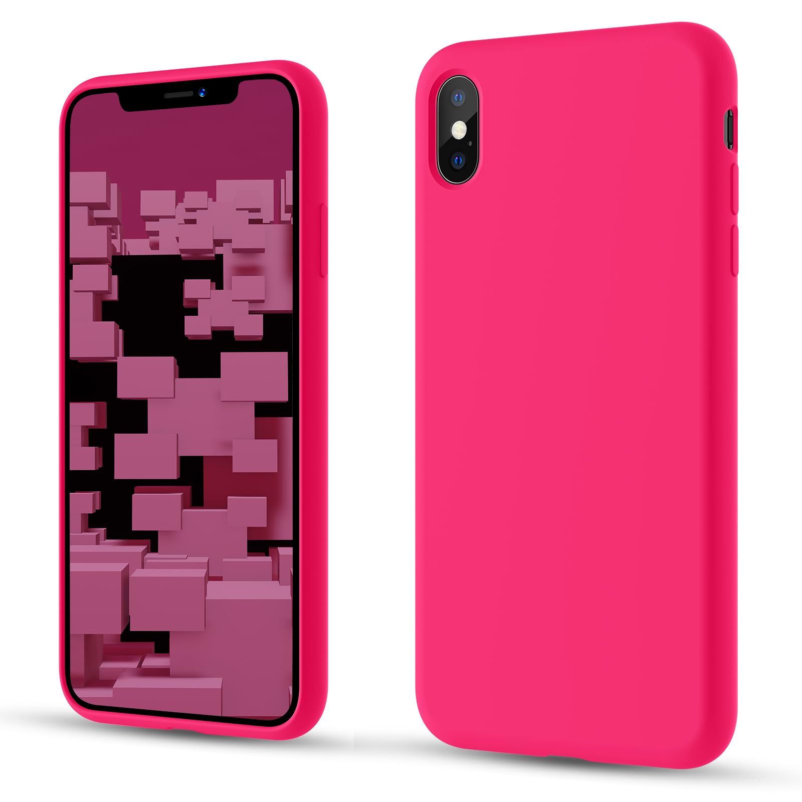 Xs Max Hot Pink Iphone X Case For IPhone X XS Jelly Glitter Solid