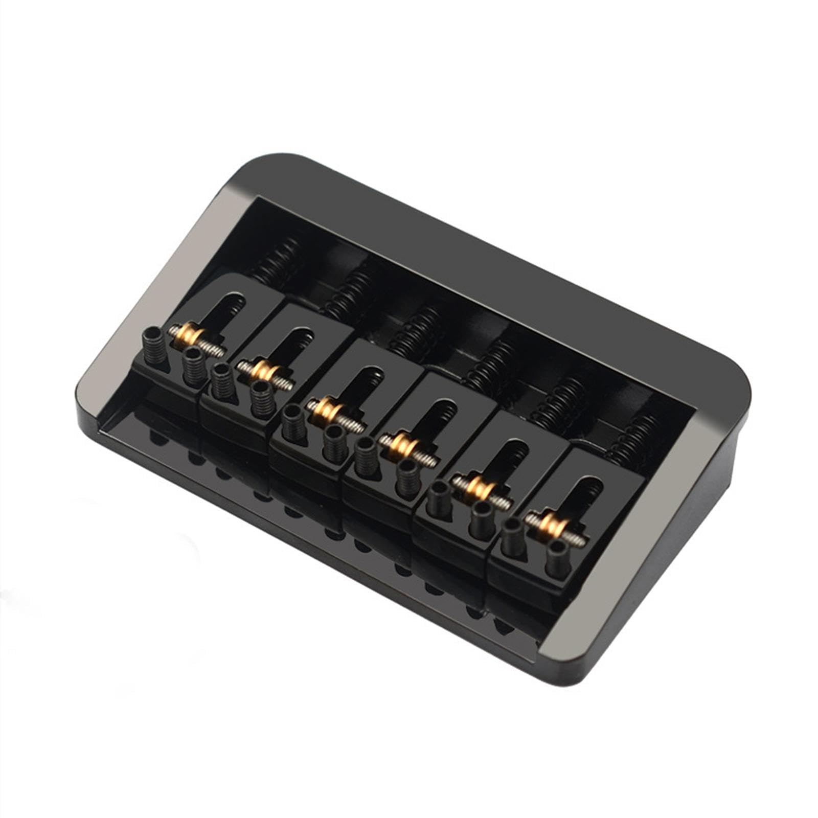 Generic Chevalet Fixe de Basse En Alliage de Zinc, Multifonctionnel avec Vis de Fixation, pour Guitare électrique et Basse, Noir