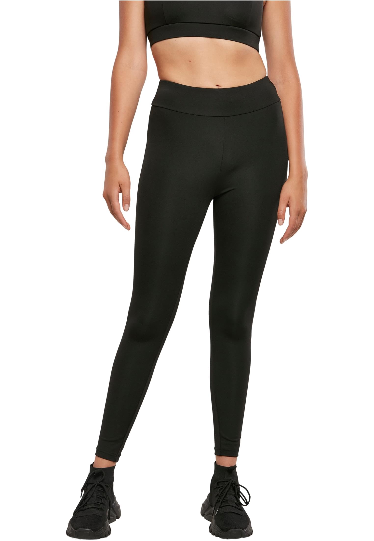 Urban Classics Women's Ladies Recycled high Waist Leggings, Black, S