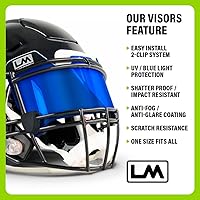 Vista 2 de Loudmouth - Visera de fútbol americano de ajuste universal, para jóvenes y adultos