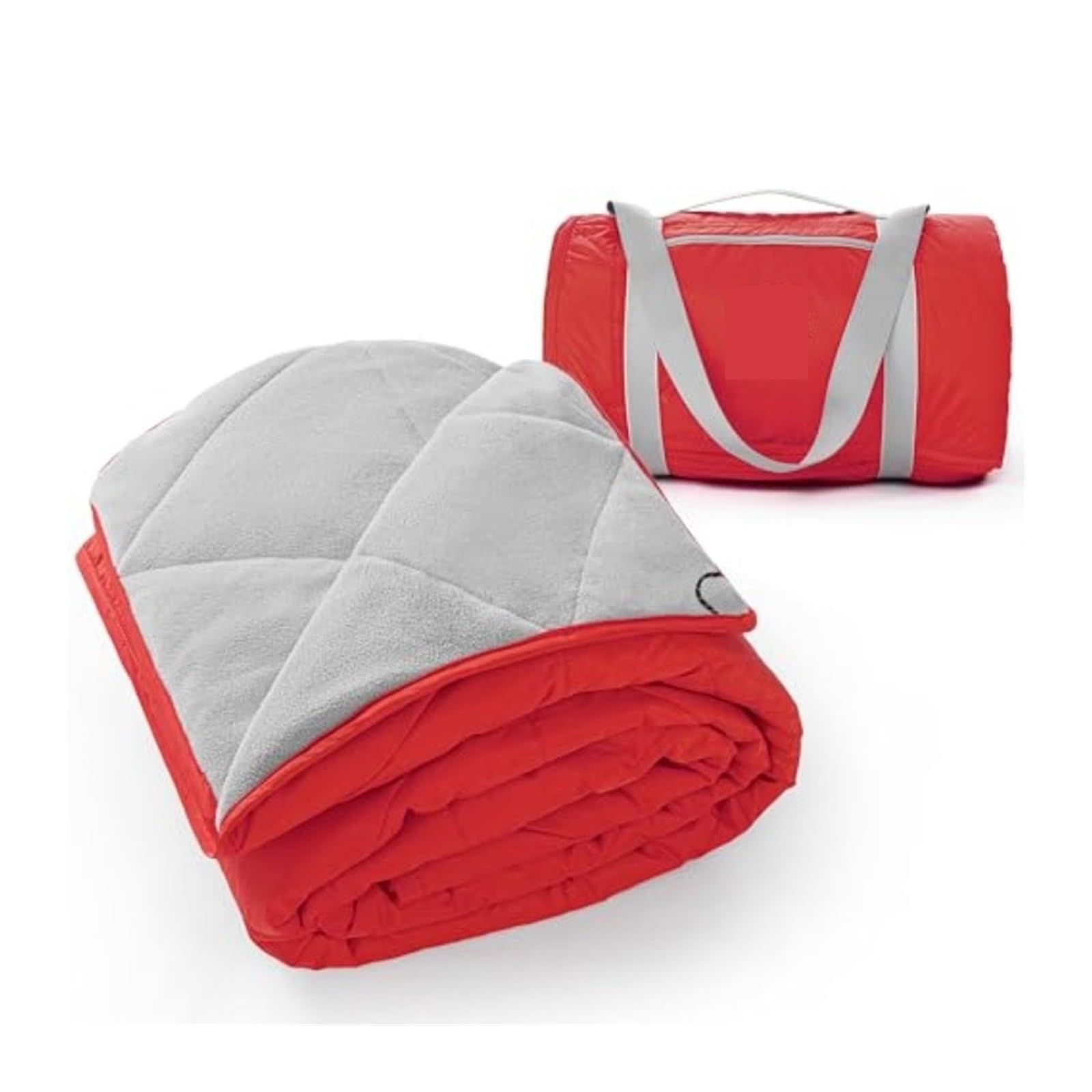Manta de acampada de lana suave extra gruesa con base impermeable