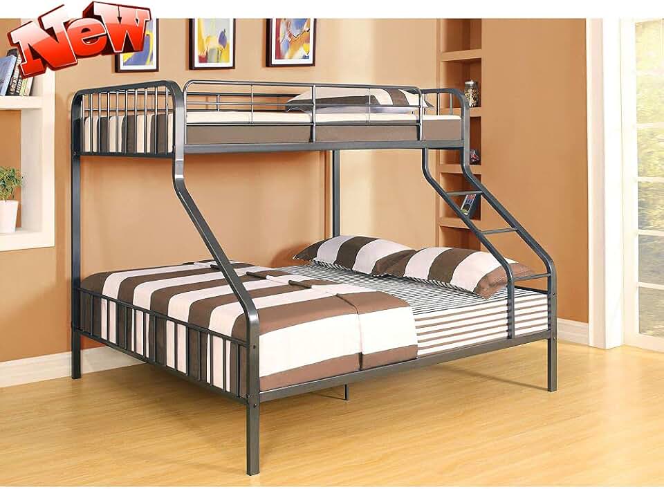 bunk bed with queen on bottom