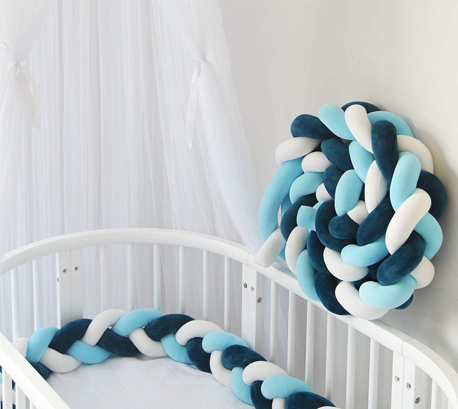 braided crib bumper amazon