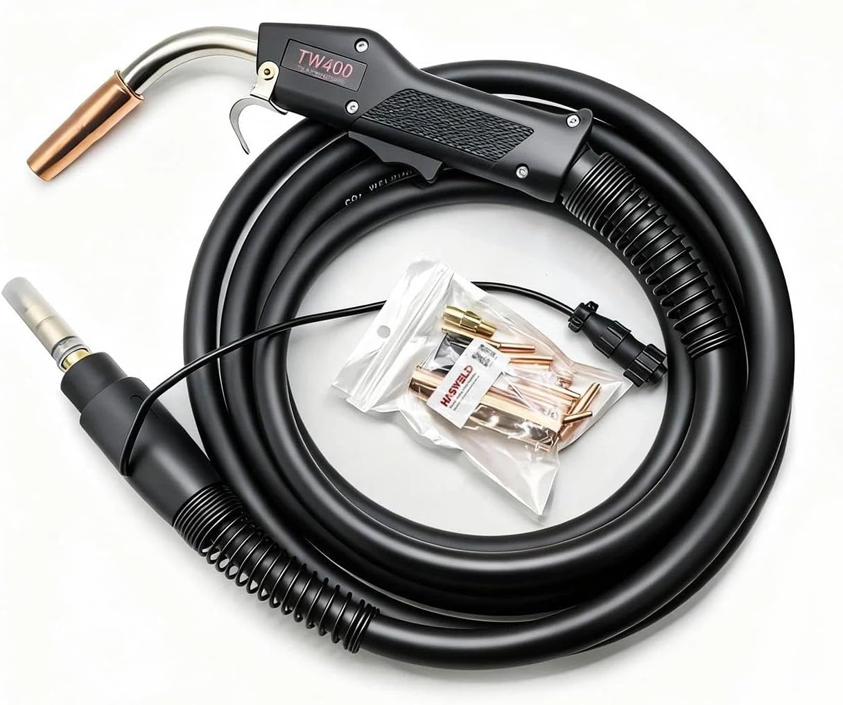 Havey Duty Mig Welding Gun 250A 15' Replacement for Tweco #2 fits Miller Mig Welder (15ft 250A Mig gun for Miller adapter)