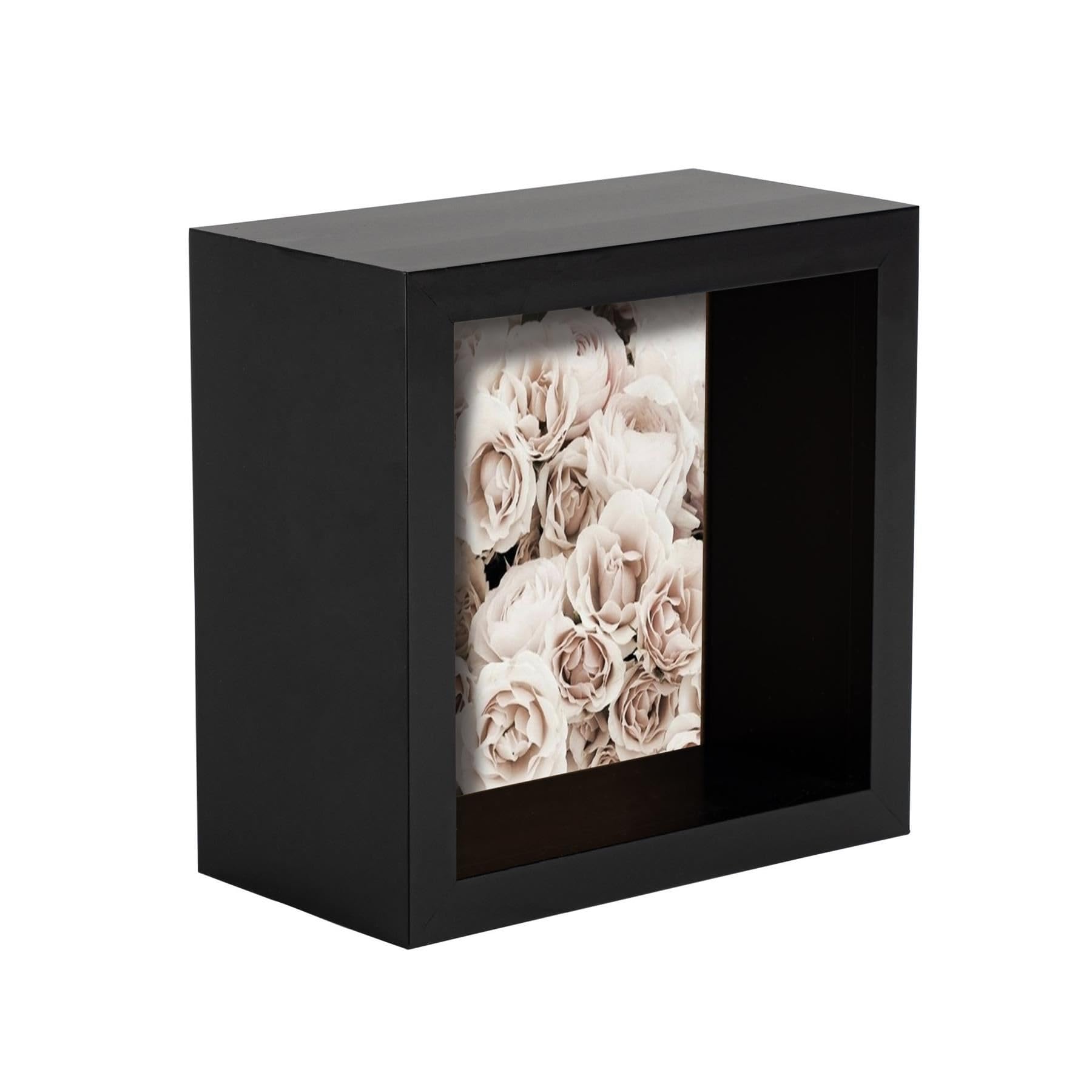 Rinkit.com Black 4" X 4" 3D Deep Box Photo Frame