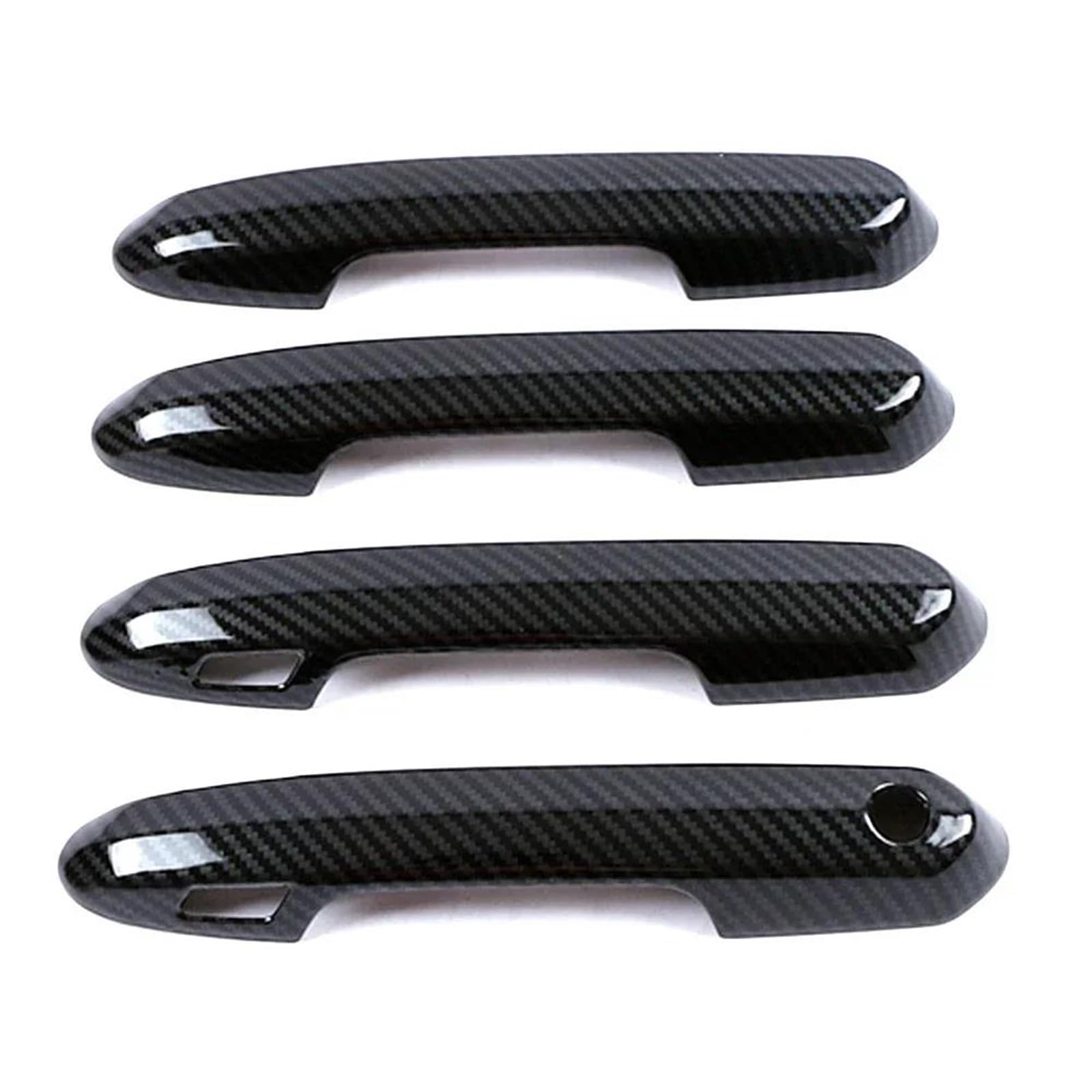 Nmjlqw Black Car Side Door Handle Cover Decoration Sticker Accessories For Toyota Rav4 2019-2024(Black)