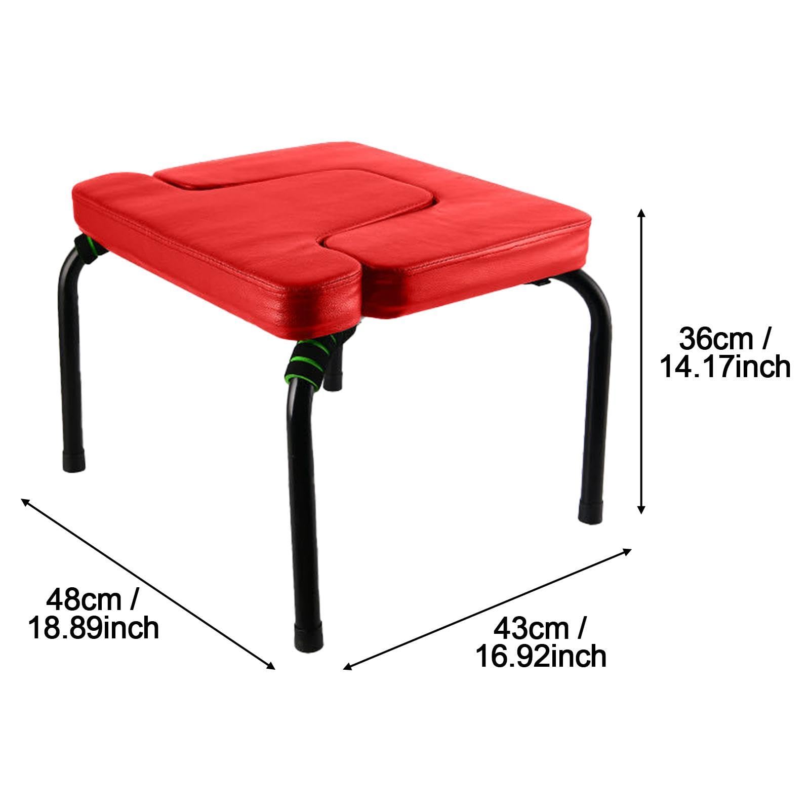 Qianly Banco de para Inversión, Estructura de Acero, Almohadillas PU, Taburete para Entrenamiento