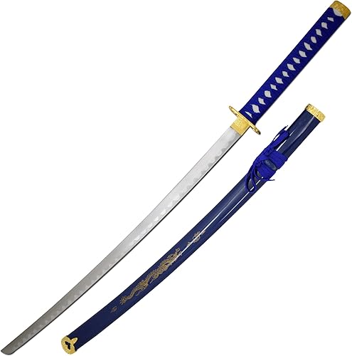 Miniatura 3 de Snake Eye Tactical Juego de katana samurái de 3 piezas con diseño de dragón de dos tonos