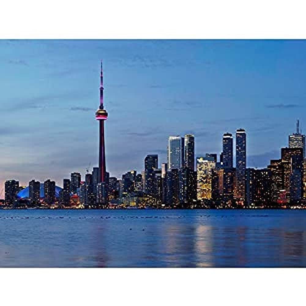 Jchmrt Toronto City Skyline Canada Cityscape Photo Unframed Wall Art Print Poster Home Decor Premium