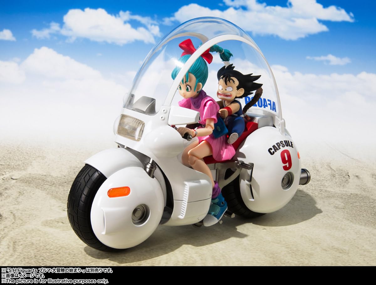 TAMASHII NATIONS - Dragon Ball - Motocicleta Bulma -Cápsula Hoipoi No. 9-, Figura de acción Bandai Spirits S.H.Figuarts