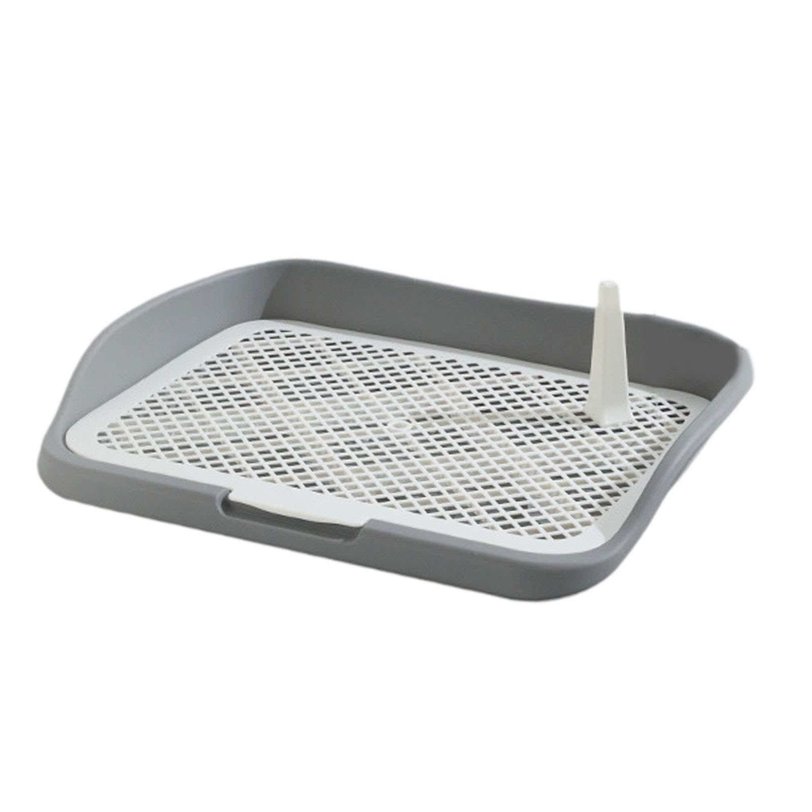 Toilette per Cani Cani Tappetino per vasino Tappetini per lettiera per Cani con Apertura dall'alto per Interni Vassoio per lettiera Griglie in Rete, Grigio Medio Recinzione