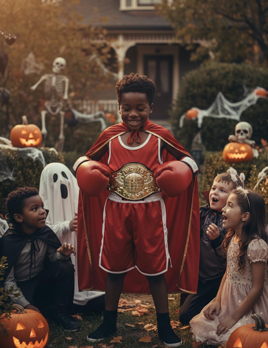 Championship Belt for Kids & Adult - Wrestling Boxing Belt Champion Costume Perfect for Parties Role-Play - Image 5